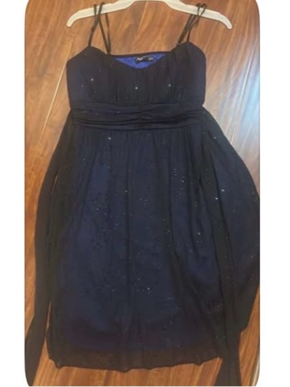 Kids Navy Sparkly Party Dress
